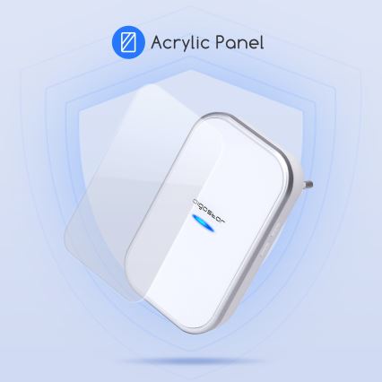 Aigostar - Utično bežično zvono 230V IP44 bela