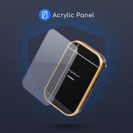 Aigostar - Utično bežično zvono 230V/12V IP44 crni