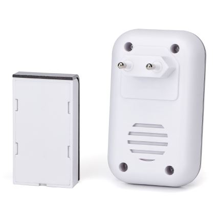 Aigostar - Utično bežično zvono 230V/12V IP44 srebrni