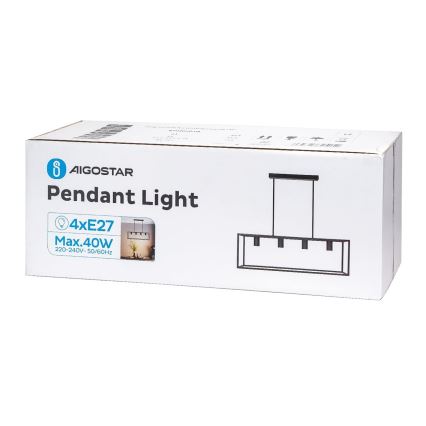 Aigostar - Viseći luster 4xE27/40W/230V