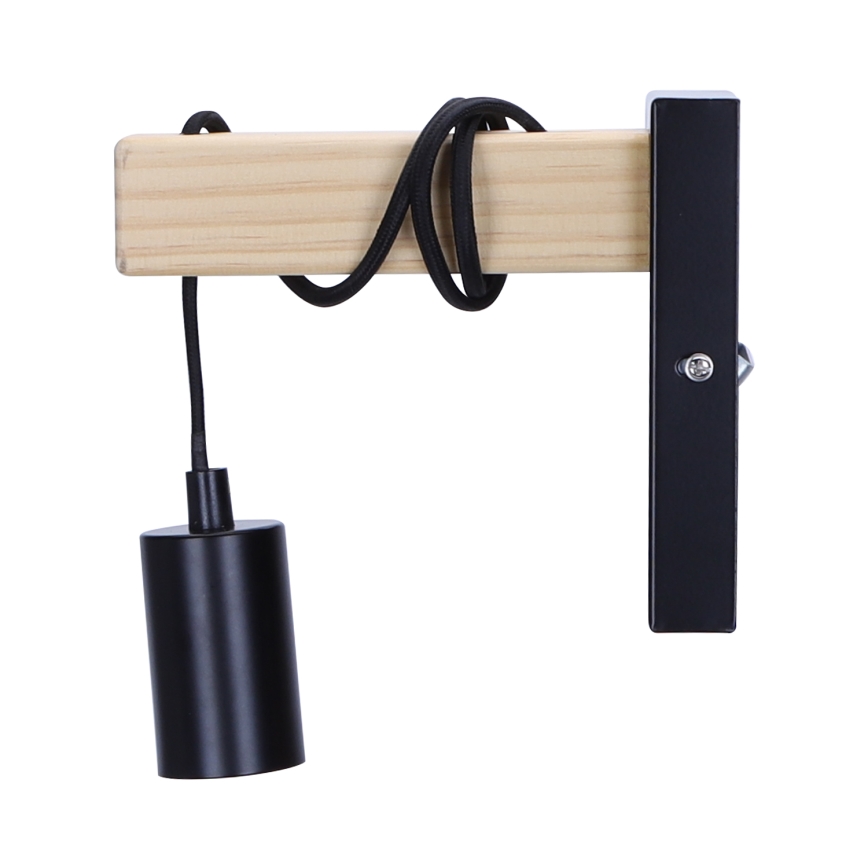Aigostar - Zidna lampa 1xE27/60W/230V braon/crno