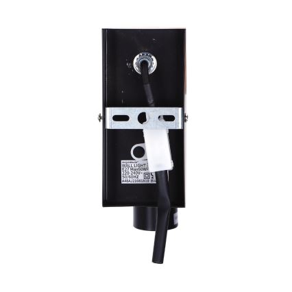 Aigostar - Zidna lampa 1xE27/60W/230V braon/crno