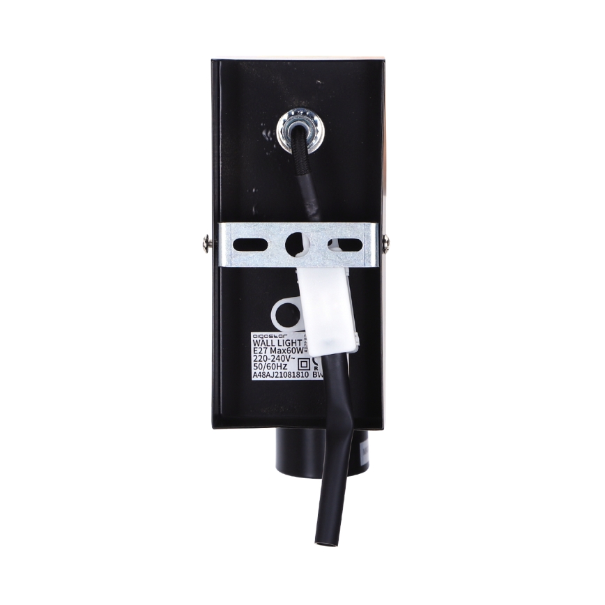 Aigostar - Zidna lampa 1xE27/60W/230V braon/crno