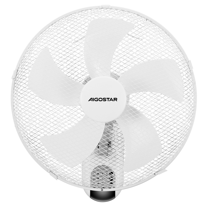 Aigostar -  Zidni ventilator 45W/230V bela + Daljinski upravljač