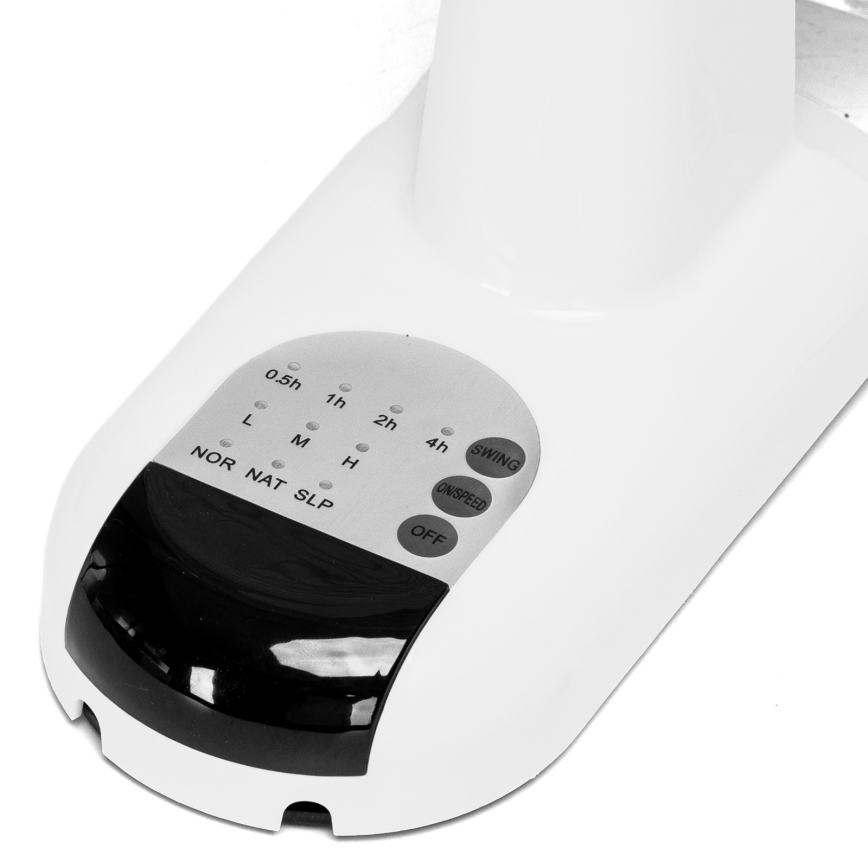 Aigostar -  Zidni ventilator 45W/230V bela + Daljinski upravljač