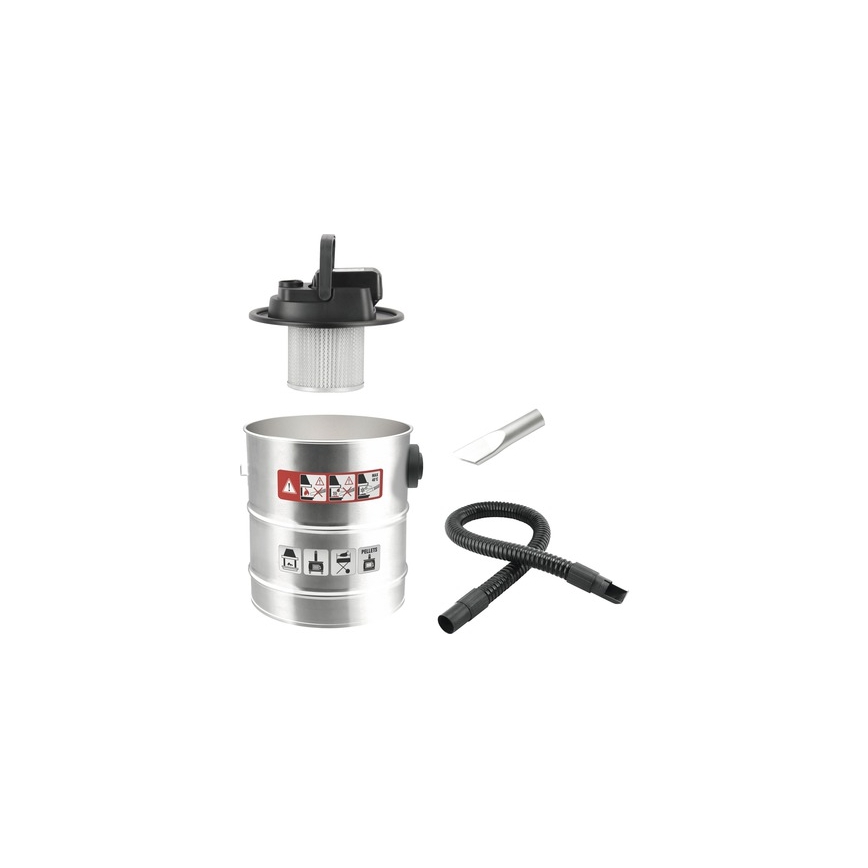 AKU usisivač pepela sa HEPA filterom 12 l 110W/18V 2000 mAh mat krom
