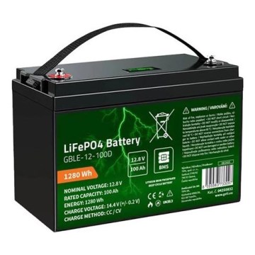 Akumulator LiFePO4 sa displejom 12,8V/100Ah