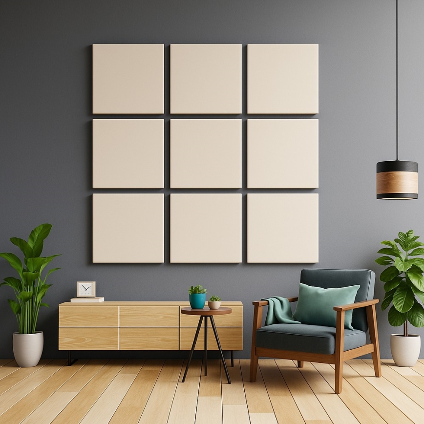Akustični panel SILENCE 58x58 cm, krem boje