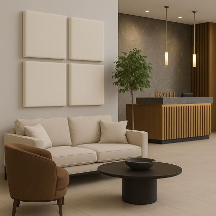Akustični panel SILENCE 58x58 cm, krem boje