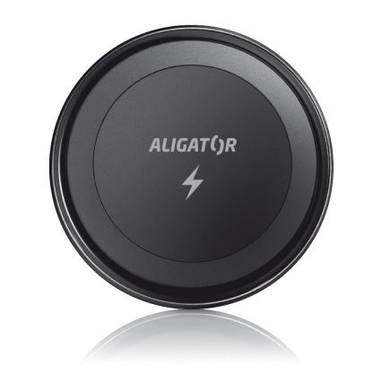 Aligator AMS05BK - Magnetni držač telefona za auto sa bežičnim Qi punjenjem 15W i MagSafe, crna