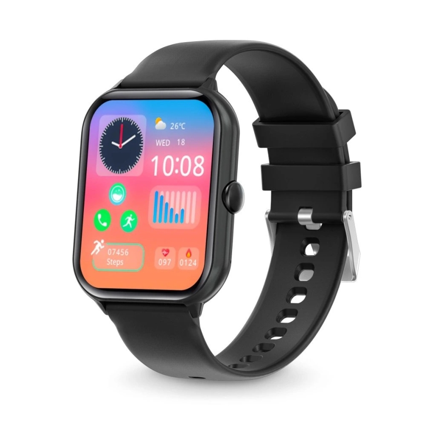 Aligator AW10BK - Pametni sat Watch GO, kapacitet baterije 220 mAh, IP67, crna