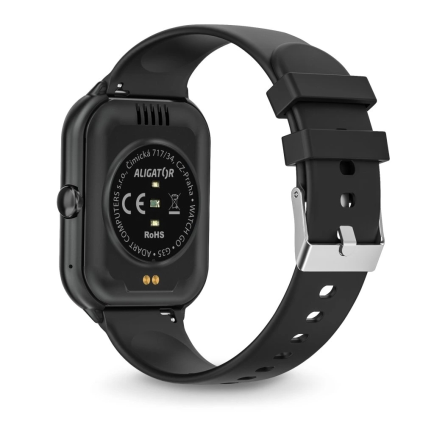 Aligator AW10BK - Pametni sat Watch GO, kapacitet baterije 220 mAh, IP67, crna
