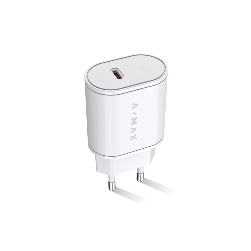 Aligator AX0001V - Brzi USB-C punjač A-MAX Power Delivery 20W, beo