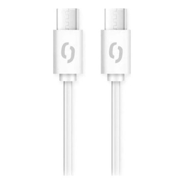 Aligator DATKP47 - USB kabl USB-C / USB-C 100W USB Power Delivery (PD), 1,5 m, bela