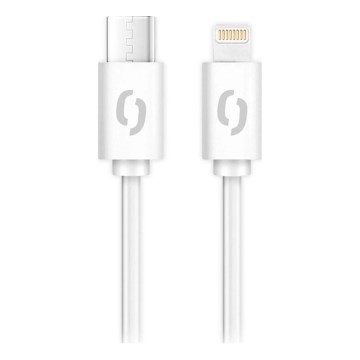 Aligator DATKP57 - USB kabl USB-C / Lightning 30W Power Delivery 0,5m bela