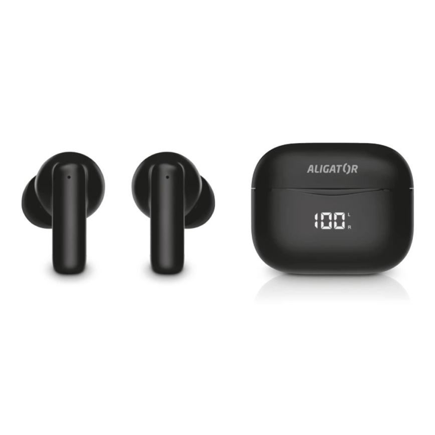 Aligator TWS06 - Bežične slušalice Pods PRO 3, 200 mAh + 2x 30 mAh, IP30, crne