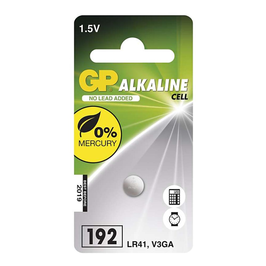Alkalne baterije dugmasta LR41 GP ALKALINE 1,5V/24 mAh