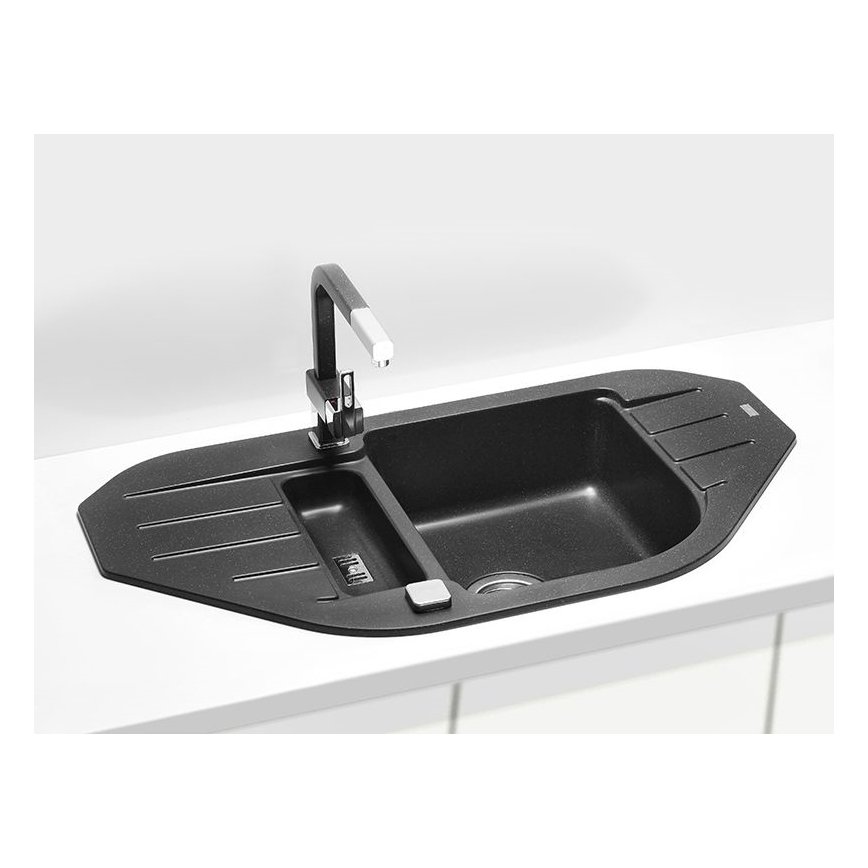 ALVEUS 1090940 - Kuhinjska sudopera NIAGARA 90x50 cm crno