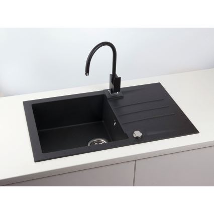 ALVEUS 1090942 - Kuhinjska sudopera ROCK 78x48 cm crno