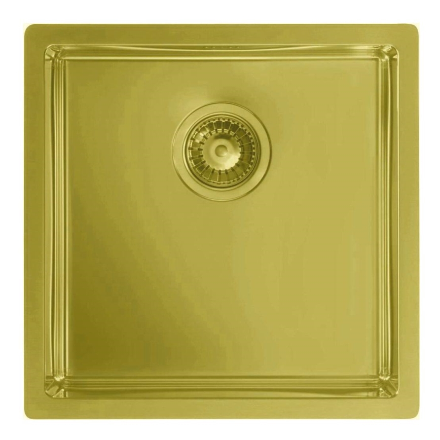 ALVEUS 1103319 - Kuhinjska sudopera QUADRIX 45x45 cm nerđajući čelik/zlatna