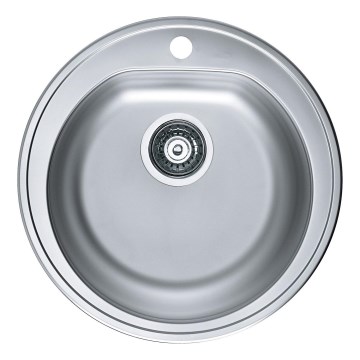 ALVEUS 1116756 - Kuhinjski sudoper FORM prečnika 51 cm, matirani inox/saten, dubina 18,5 cm