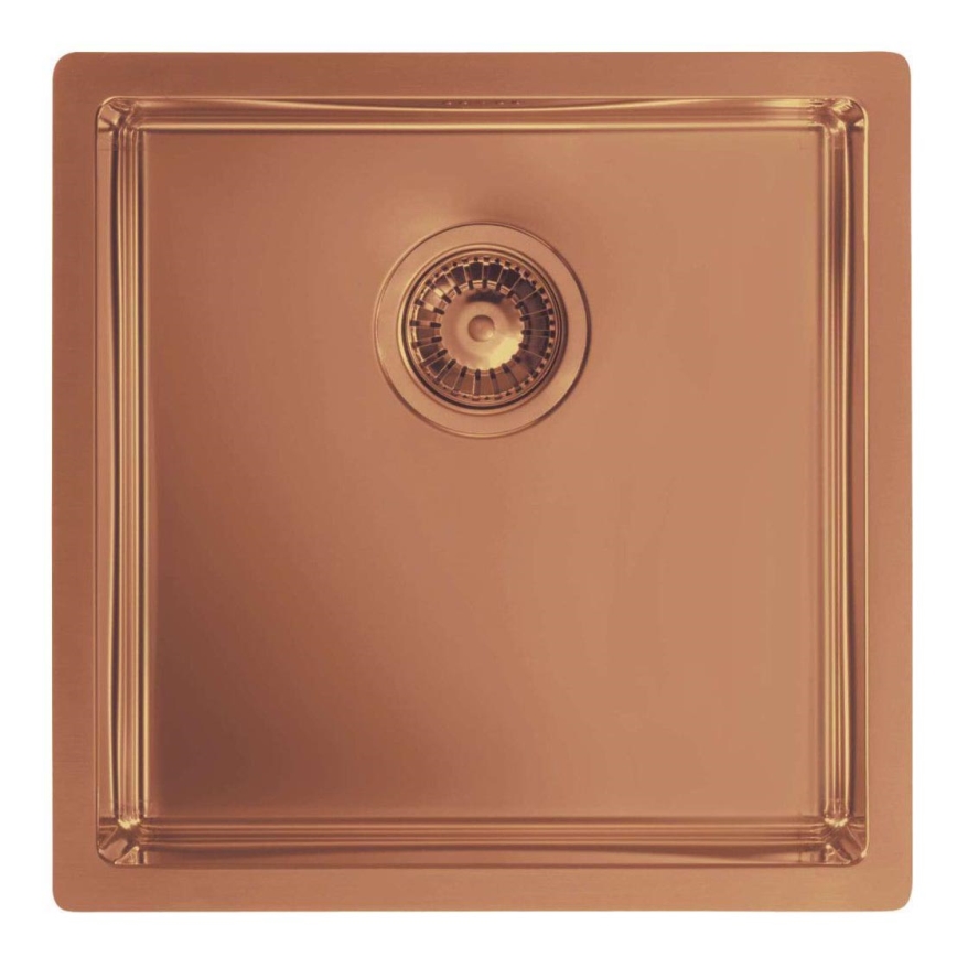 ALVEUS 1122689 - Kuhinjska sudopera QUADRIX 45x45 cm nerđajući čelik/bakreno