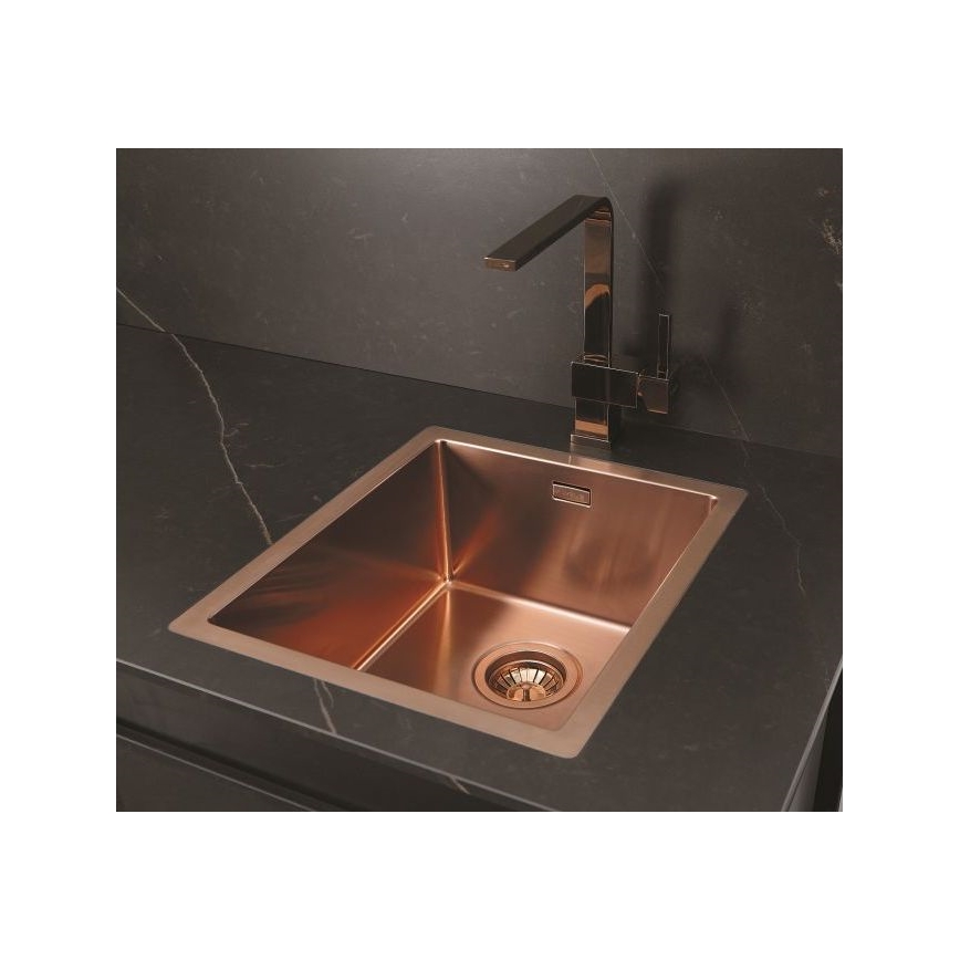 ALVEUS 1122689 - Kuhinjska sudopera QUADRIX 45x45 cm nerđajući čelik/bakreno