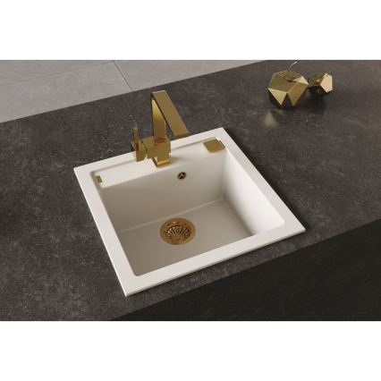 ALVEUS 1128395 - Kuhinjska sudopera FORMIC 52x51 cm bela
