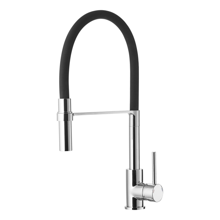 ALVEUS 1129024 - Slavina za sudoperu sa fleksibilnim izlivom ELIA 45 cm  mesing/crno
