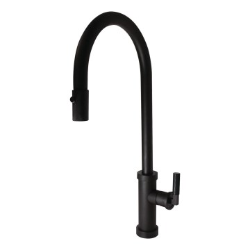 ALVEUS 1132179 - Kuhinjska baterija sa izvlačivim tušem NERINA 46,8 cm crna