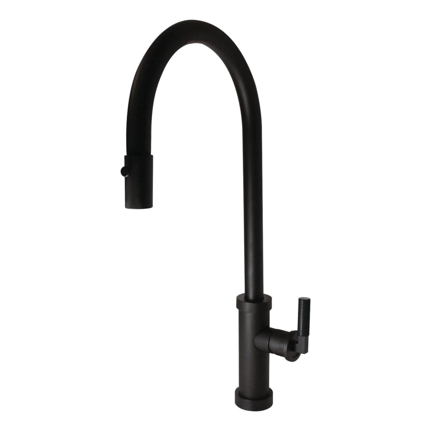 ALVEUS 1132179 - Kuhinjska baterija sa izvlačivim tušem NERINA 46,8 cm crna