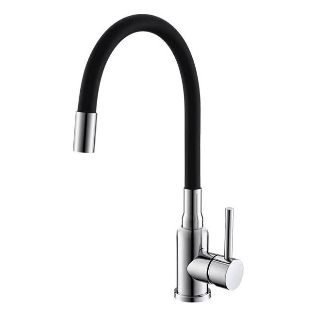 ALVEUS 1144427 - Slavina za sudoperu sa fleksibilnim izlivom MINTAS 34 cm nerđajući čelik/crno