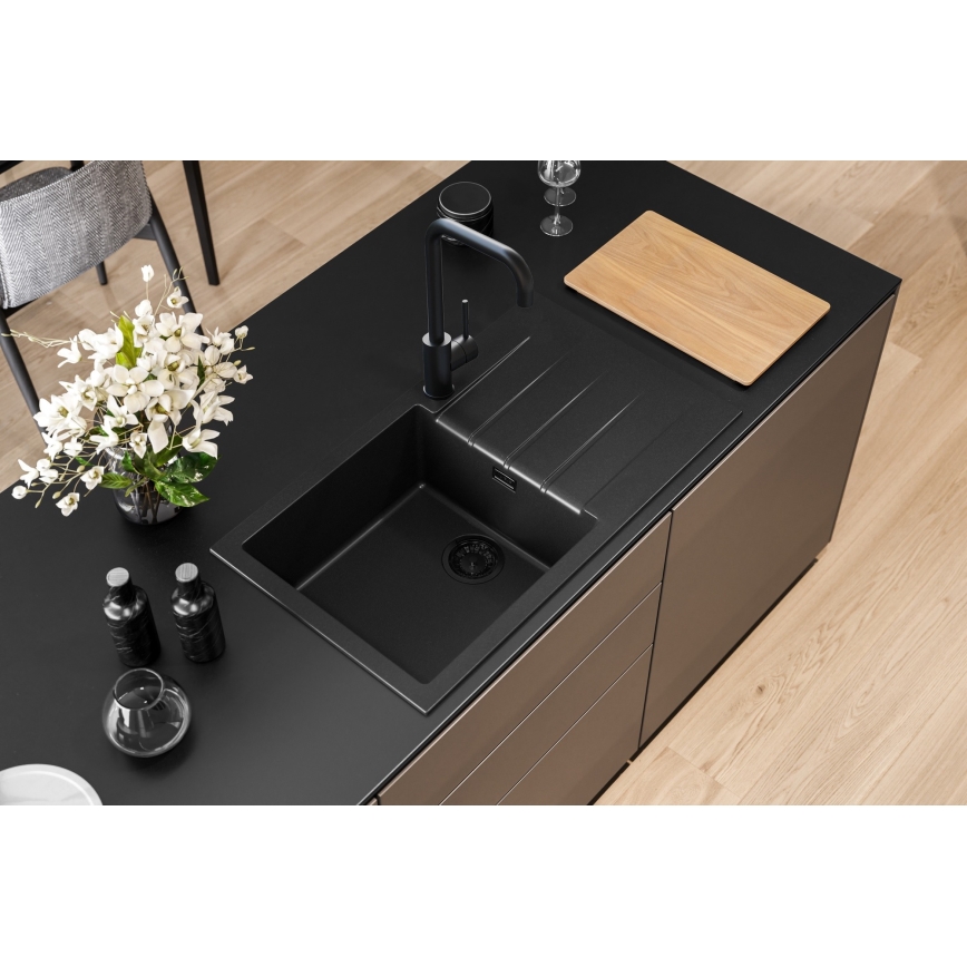 ALVEUS 1148160 - Kuhinjska sudopera CADIT 86x50 cm crno