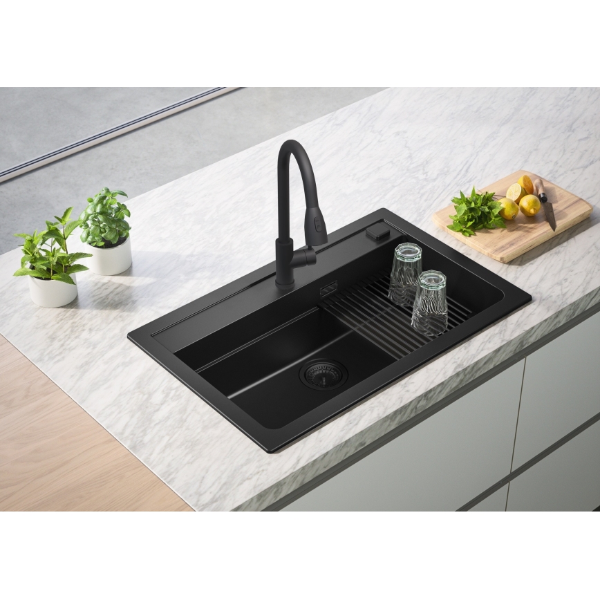 ALVEUS 1148163 - Kuhinjska sudopera ATROX 79x50 cm crno