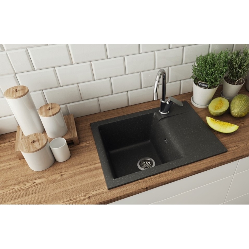 ALVEUS 1149116 - Kuhinjska sudopera GEM 59x50 cm crno