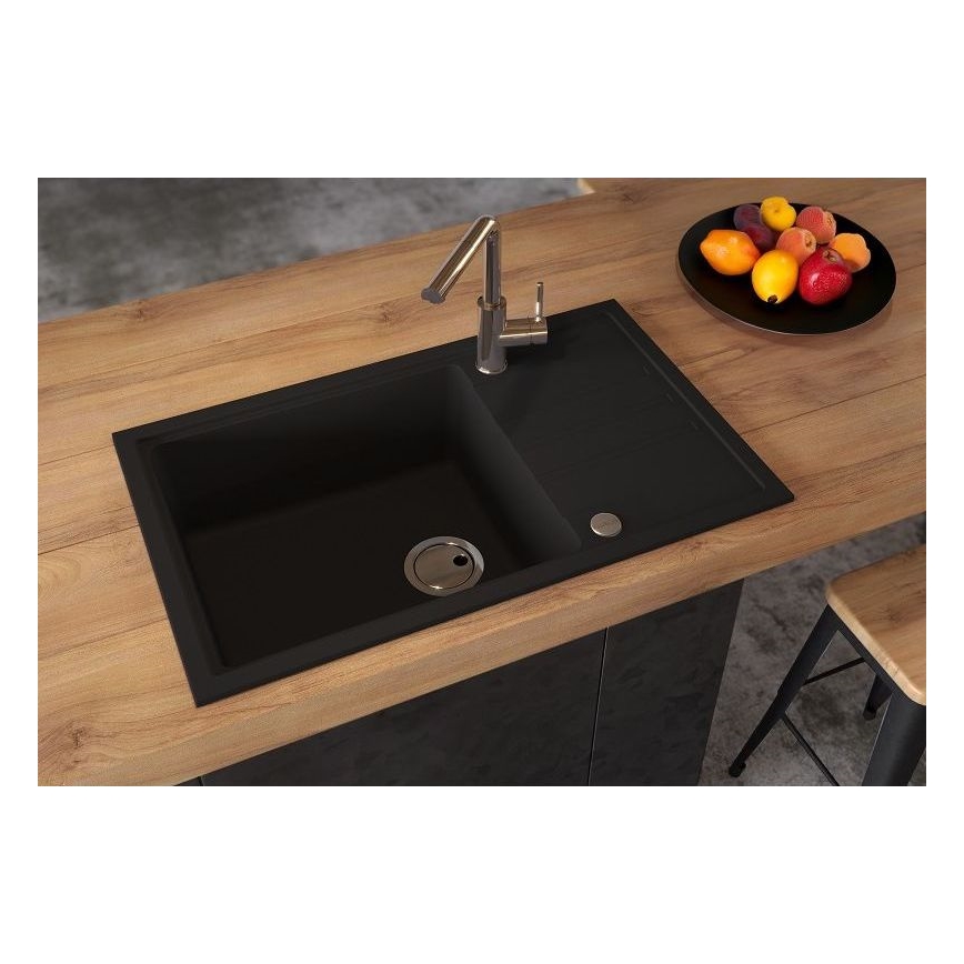 ALVEUS 1149117 - Kuhinjska sudopera INTERMEZZO 78x48 cm matirana crno