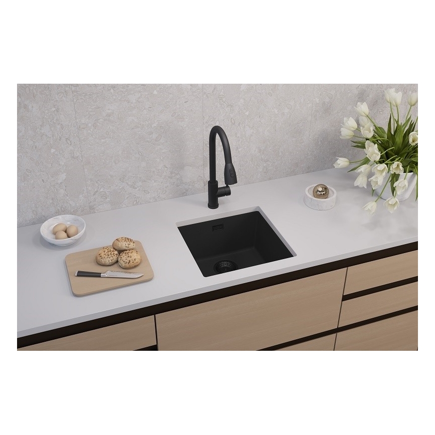 ALVEUS 1150048 - Kuhinjska sudopera OMNI 45x45 cm matirana crno