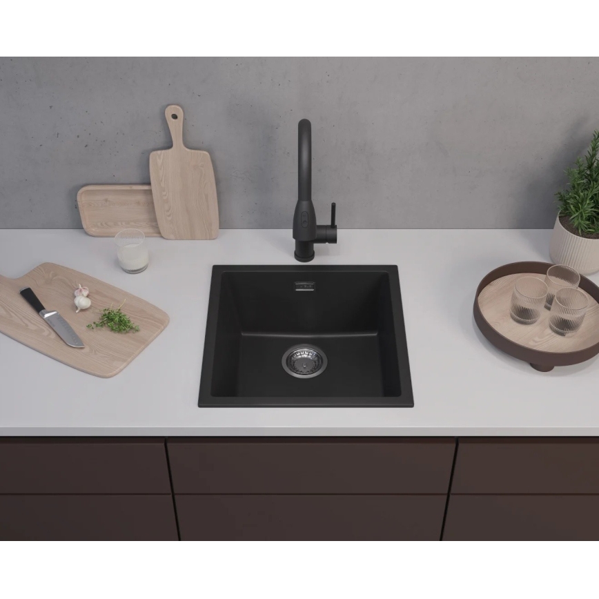 ALVEUS 1150048 - Kuhinjska sudopera OMNI 45x45 cm matirana crno