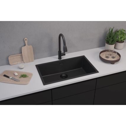 ALVEUS 1150064 - Kuhinjska sudopera OMNI 75x45 cm matirana crno