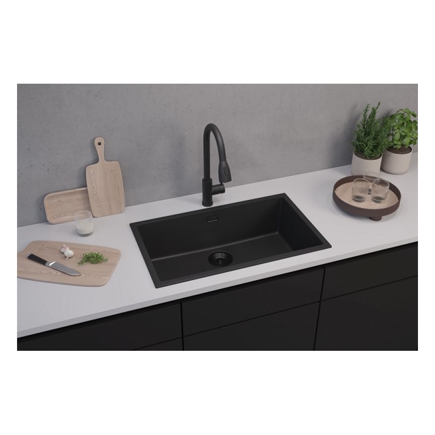 ALVEUS 1150064 - Kuhinjska sudopera OMNI 75x45 cm matirana crno