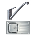 ALVEUS SETA259 - Kuhinjski sudoper BASIC 78x43,5 cm + kuhinjska slavina RIVIERA 14,8 cm satinski/sjajni hrom