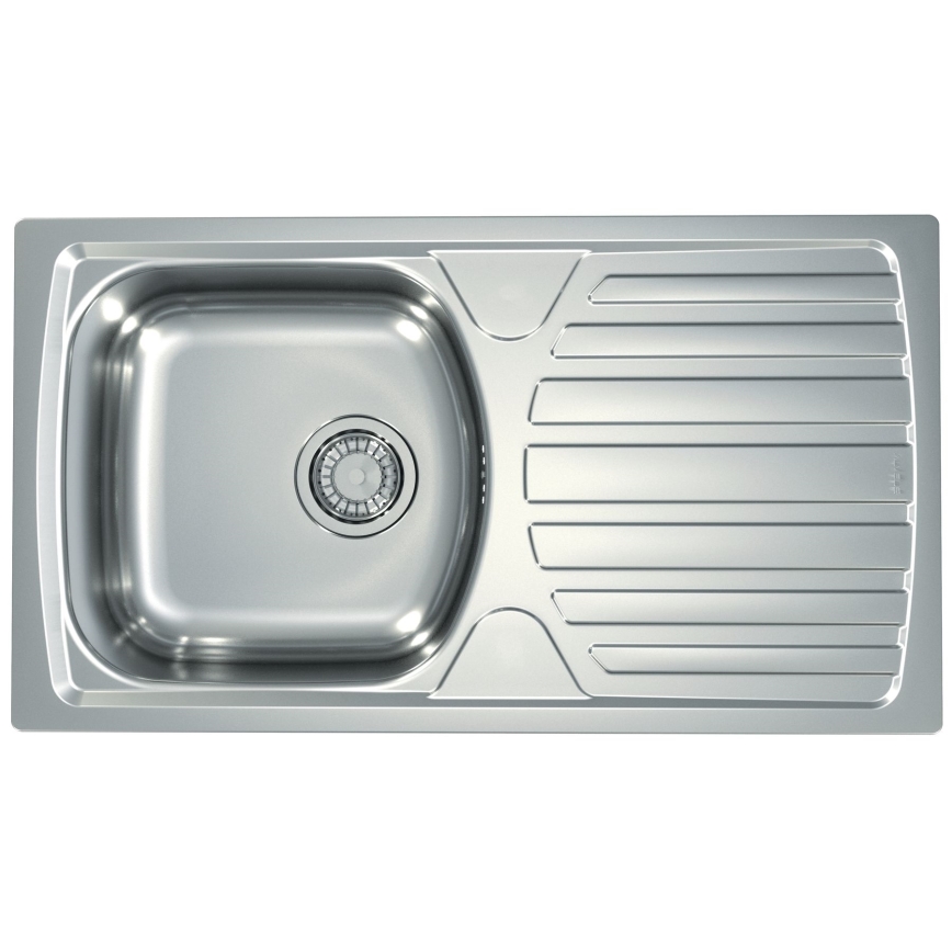 ALVEUS SETA259 - Kuhinjski sudoper BASIC 78x43,5 cm + kuhinjska slavina RIVIERA 14,8 cm satinski/sjajni hrom