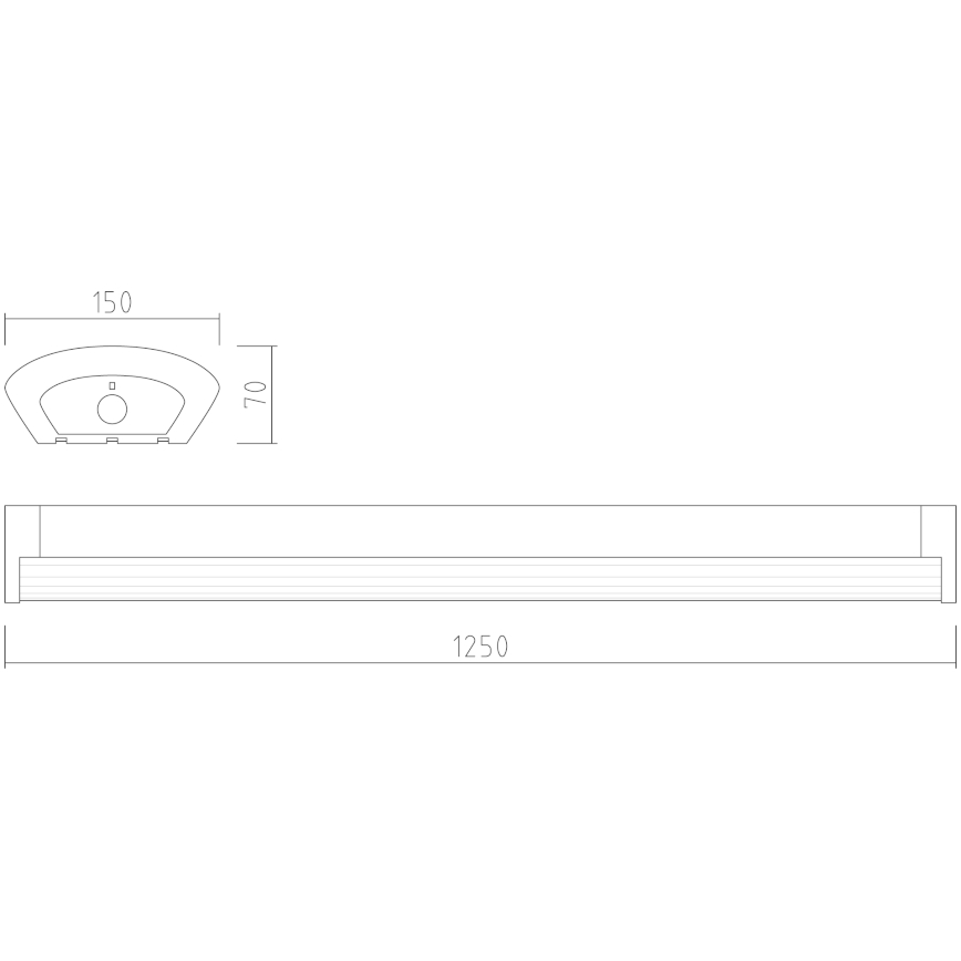 APLED - LED Nadgradna lampa TROUT LED/36W/230V 4000K + panik modul