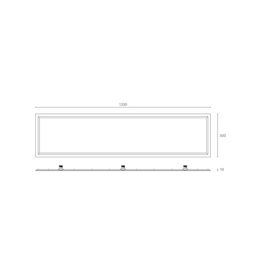 APLED - LED Ugradbeni panel za kupatilo QUADRA LED/40W/230V 4000K IP41 120x30cm