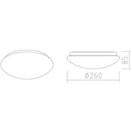APLED - LED Plafonjera LENS P TRICOLOR LED/12W/230V IP41 2700 - 6500K 825lm