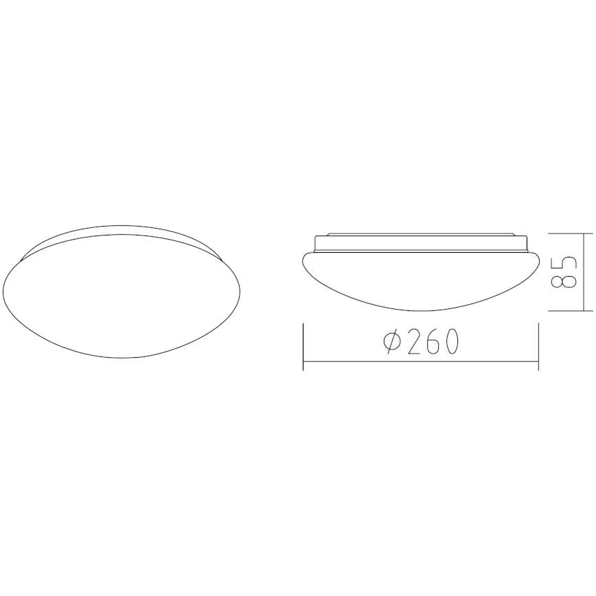 APLED - LED Plafonjera LENS P TRICOLOR LED/12W/230V IP41 2700 - 6500K 825lm