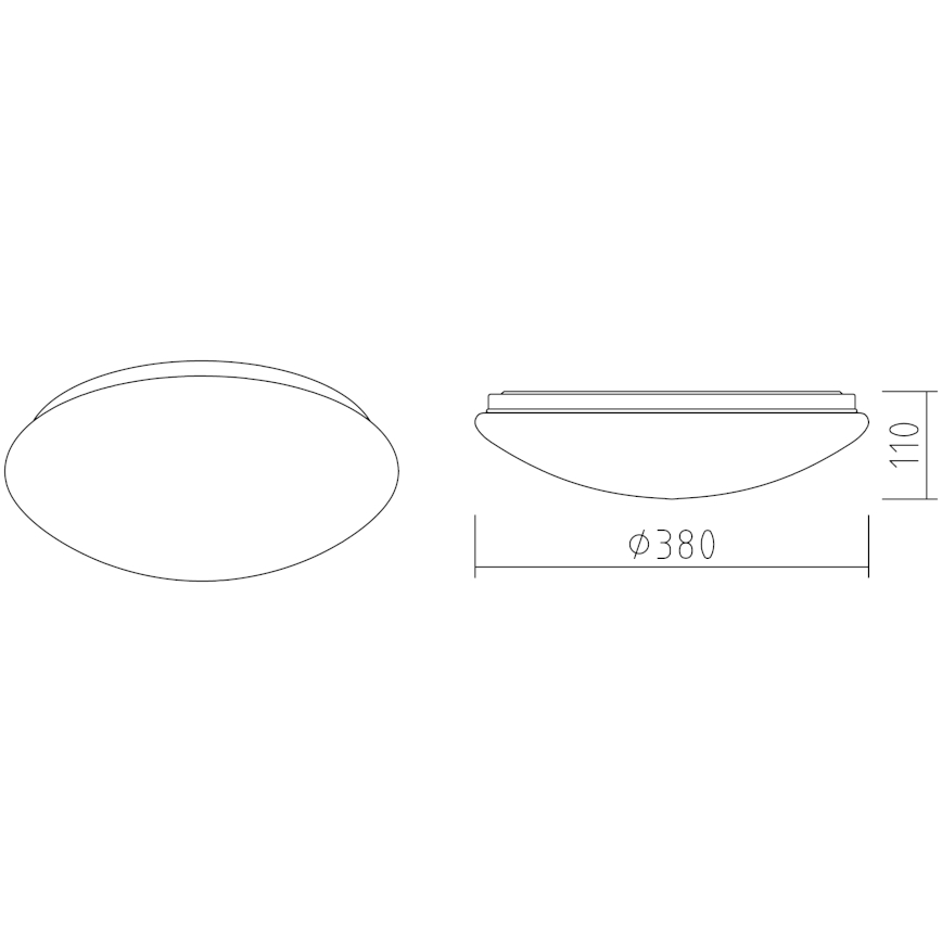 APLED - LED Plafonjera LENS P TRICOLOR LED/24W/230V IP41 2700 - 6500K 1680lm