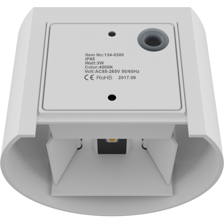 APLED - LED Spoljna zidna lampa OVAL 2xLED/3W/230V IP65