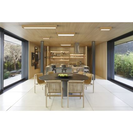 APLED - LED Stropna svjetiljka QUADRA LED/24W/230V hrast