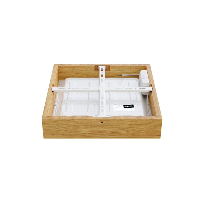 APLED - LED Stropna svjetiljka QUADRA LED/24W/230V hrast